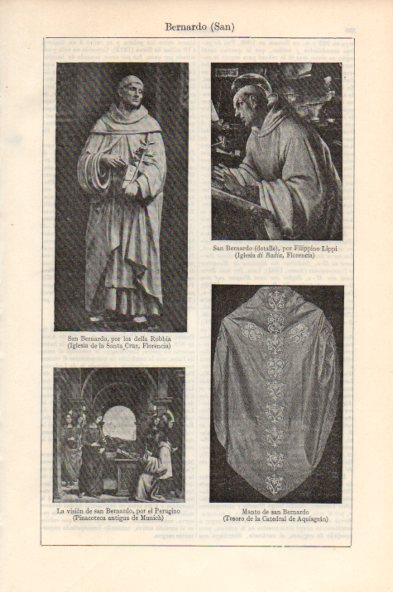 LAMINA V44013: San Bernardino por della Robbia Lippi y Perugino