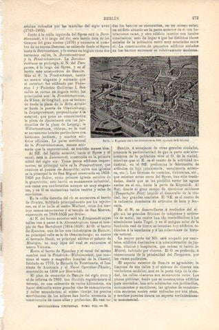LAMINA V43999: Palacio Real de Berlin en 1688 grabado