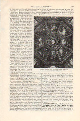 LAMINA V43986: Cupula Capilla de los principes por Benvenuti