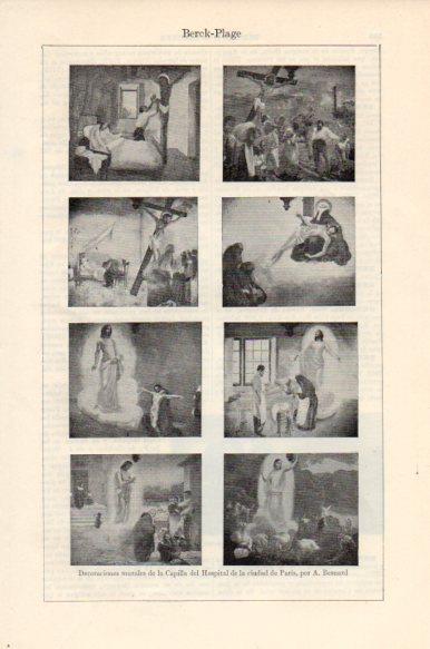 LAMINA V43989: Murales del Hospital de Paris por Besnard