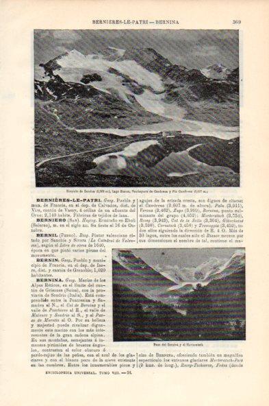 LAMINA V44016: Hospicio de Bernina, Suiza