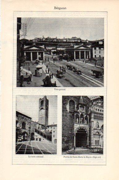 LAMINA V43994: Vistas de Bergamo