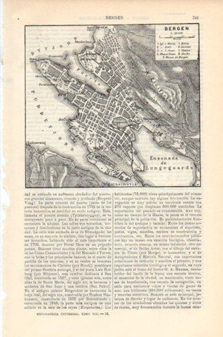 LAMINA V43996: Plano de Bergen