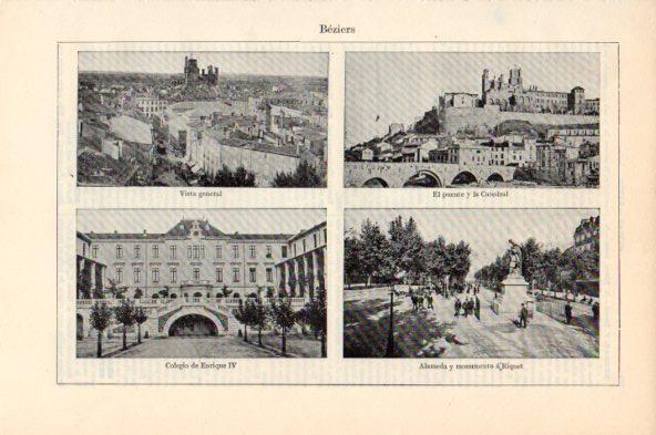 LAMINA V44038: Vistas de Beziers, Francia