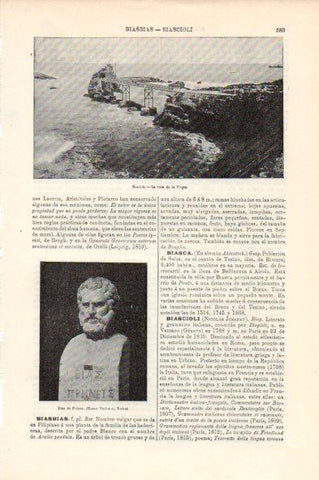 LAMINA V44041: Roca de la Virgen en Biarritz, Francia