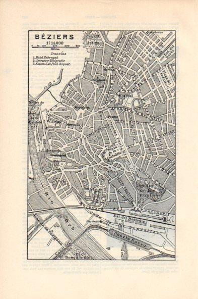 LAMINA V44037: Plano de Beziers, Francia