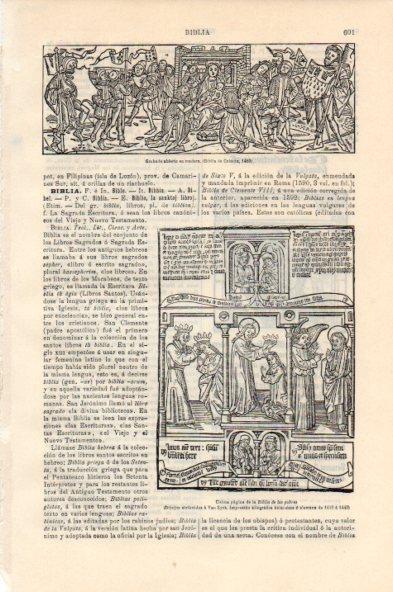 LAMINA V44046: Ultima pagina de la Biblia de los pobres