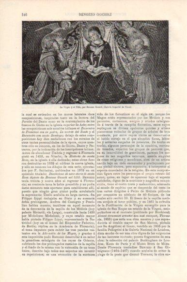 LAMINA V43983: La Virgen y el Niño por Benozzo Gozzoli