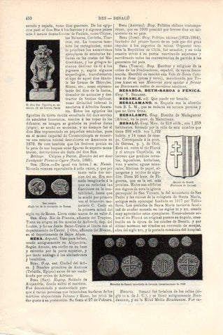 LAMINA V44020: Monedas de Besalu