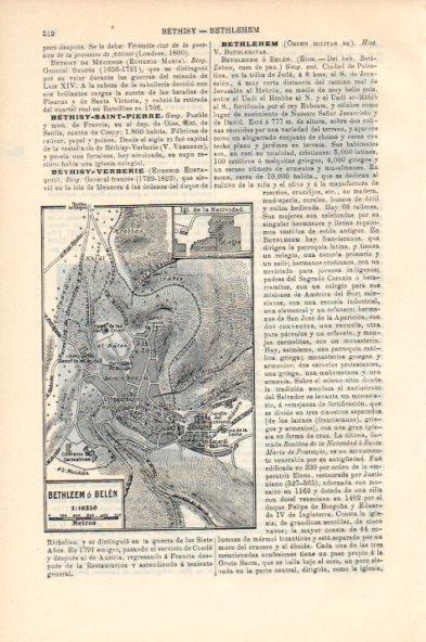 LAMINA V44029: Plano de Bethleem o Belen