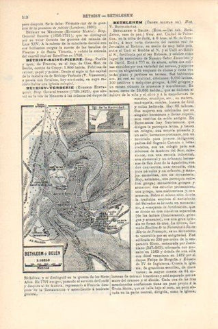 LAMINA V44029: Plano de Bethleem o Belen