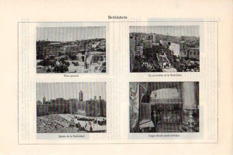 LAMINA V44030: Vistas de Belen o Bethlehem