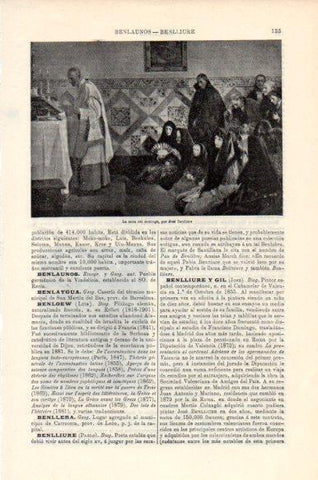 LAMINA V43981: La misa del domingo por J. Benlliure