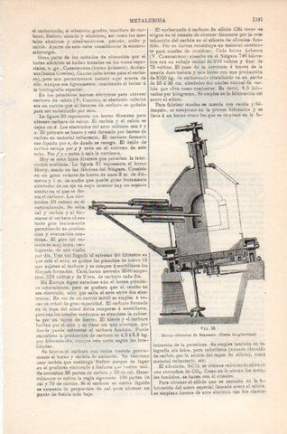 LAMINA V43921: Horno electrico de Stassano