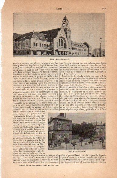 LAMINA V43970: Estacion y Casino militar en Metz