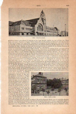 LAMINA V43970: Estacion y Casino militar en Metz