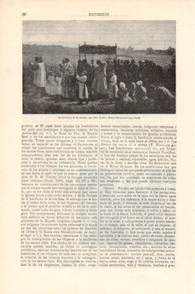 LAMINA V43972: La bendicion de la cosecha por Julio Breton