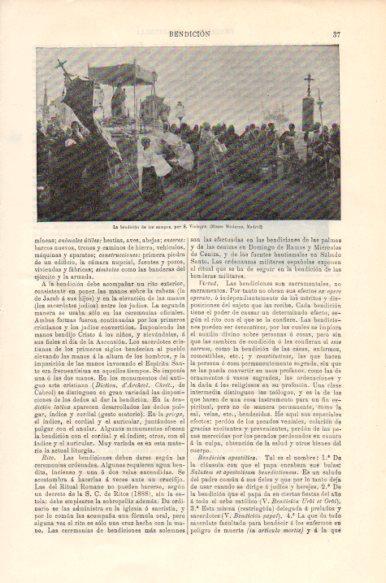 LAMINA V43973: La bendicion de los campos por S. Viniegra