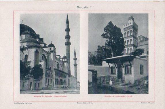 LAMINA V43946: Mezquita de Suleiman Constantinopla y Abderraman Argel