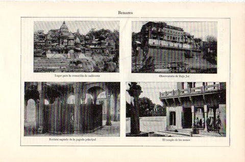 LAMINA V43964: Vistas de Benares India