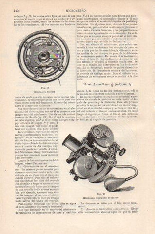 LAMINA V43952: Micrometro registrador Knorre