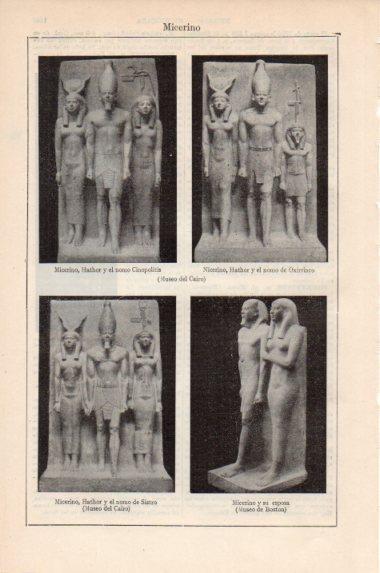 LAMINA V43953: Estatuas de Micerino