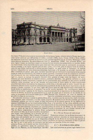 LAMINA V44148: Bolsa de Madrid