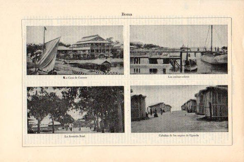 LAMINA V44156: Vistas de Boma, El Congo