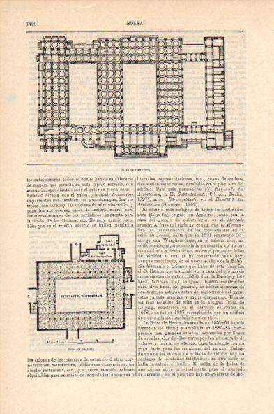 LAMINA V44153: Planta Bolsa de Hamburgo y Amberes