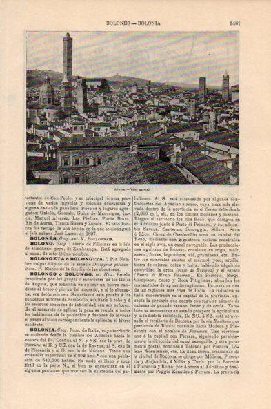 LAMINA V44144: Vista general de Bolonia