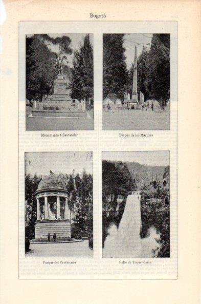 LAMINA V44134: Monumento a Santander y Parques en Bogota