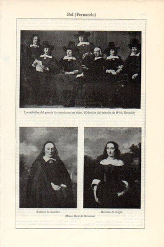 LAMINA V44138: Obras por F. Bol