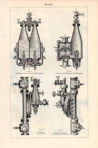LAMINA V44161: Pulsometros Haussmann