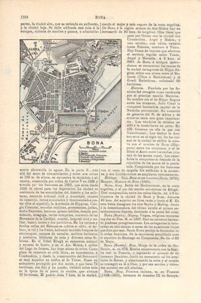LAMINA V44165: Plano de Bona, Argelia