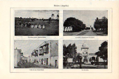 LAMINA V44088: Vistas de Biskra, Argelia