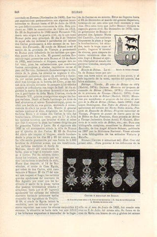LAMINA V44072: Cruces y medallas de Bilbao