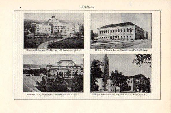 LAMINA V44056: Biblioteca del Congreso, de Boston y Columbia en Estados Unidos