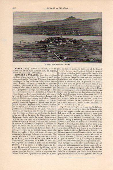 LAMINA V44060: El Bidasoa entre Fuenterrabia y Hendaya