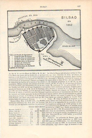LAMINA V44067: Plano de Bilbao en 1442