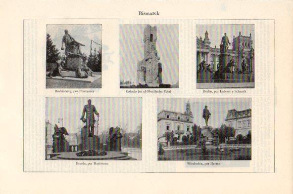 LAMINA V44091: Monumentos a Bismarck
