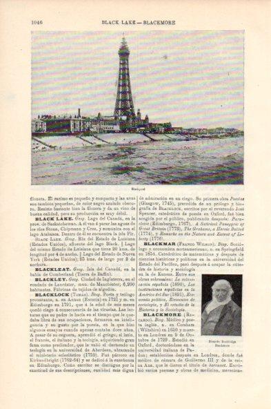 LAMINA V44111: Vista de Blackpool