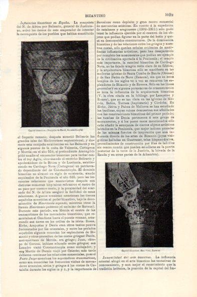 LAMINA V44109: Capitel bizantino 