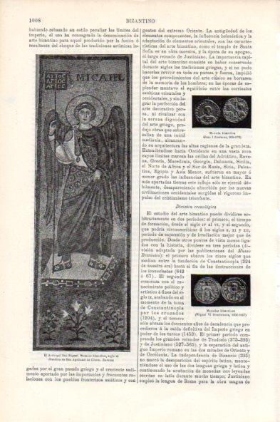 LAMINA V44096: Arcangel San Miguel mosaico bizantino siglo VI