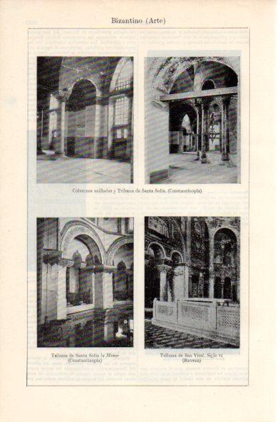 LAMINA V44105: Interior de Santa Sofia en Estambul