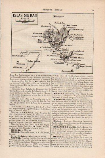LAMINA V43724: Mapa de las Islas Medas