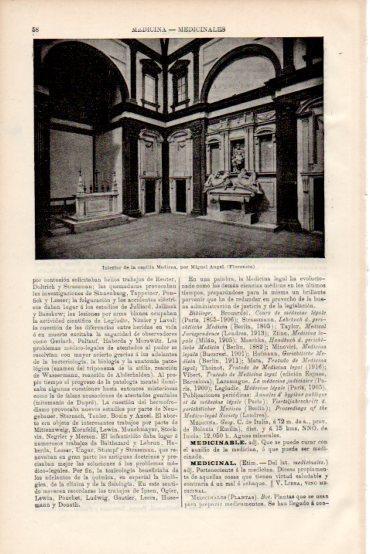 LAMINA V43727: Capilla Medicea por Miguel Angel