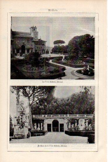LAMINA V43728: Villa Medicis en Roma