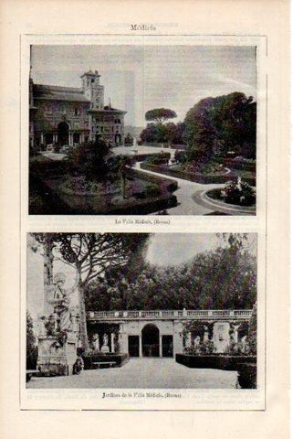 LAMINA V43728: Villa Medicis en Roma