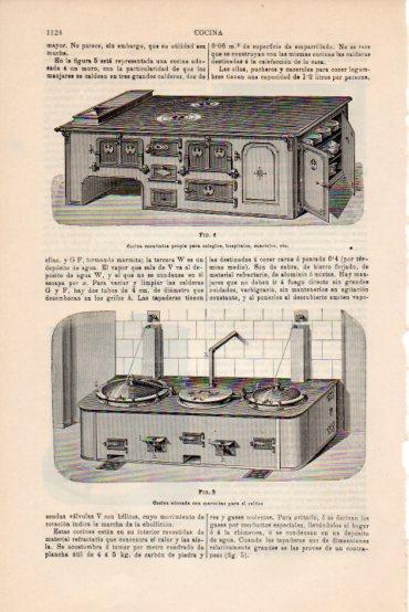 LAMINA V43697: Cocina economica