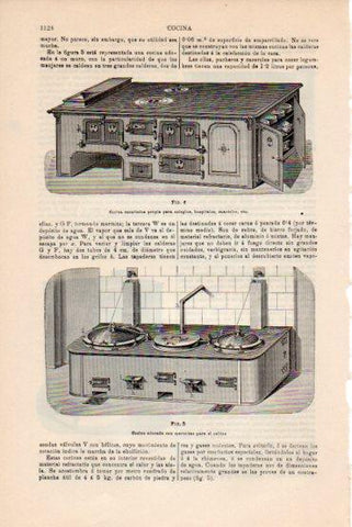 LAMINA V43697: Cocina economica